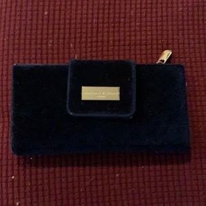Blue velvet wallet